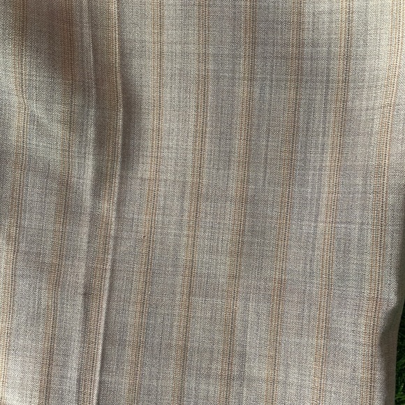 Ladies tan/brown/beige plaid wide legged suit pants - Picture 3 of 4